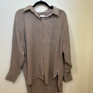 Wilfred free by Aritzia button down beach lounge shirt